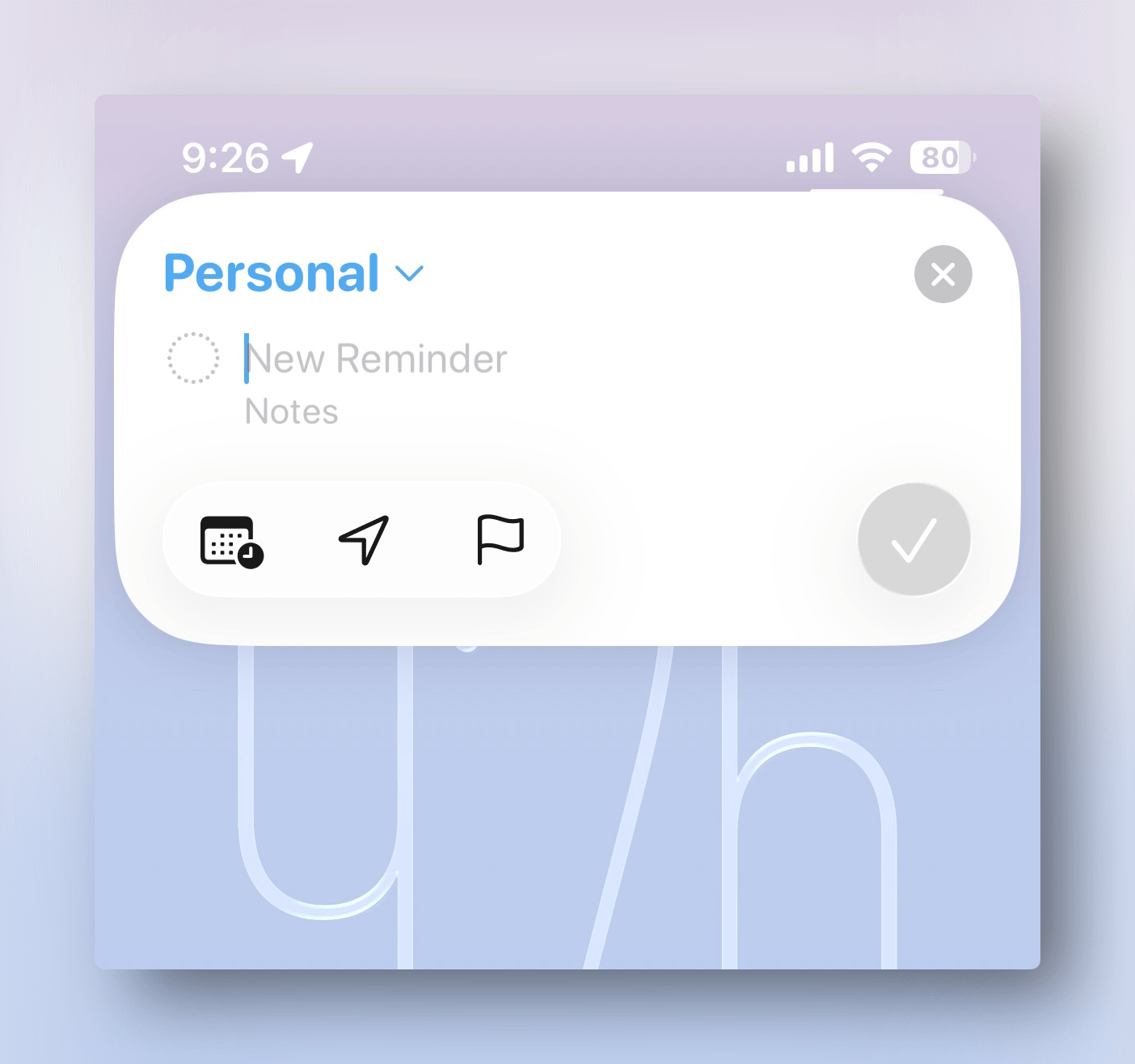 Reminders Quick Add